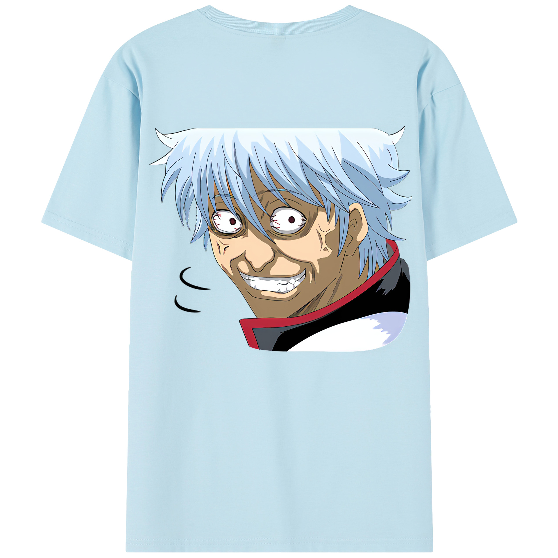 （画像用） ぎんたま 坂田銀時（さかたぎんとき） 神楽 志村新八（しむら しんぱち） GINTAMA Sakata Gintoki Kagura Shimura Shinpachi 綿100％半袖Tシャツ（背面プリント）